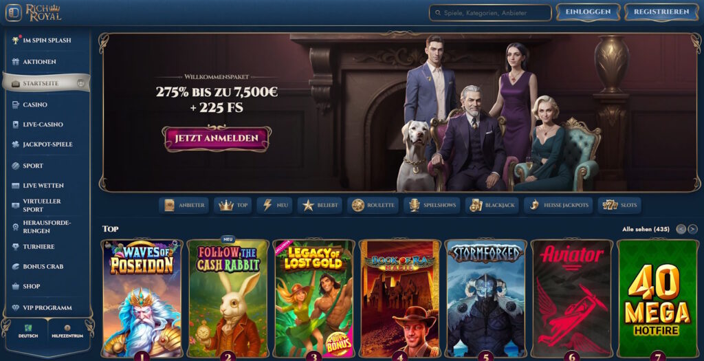 Rich Royal Casino Startseite