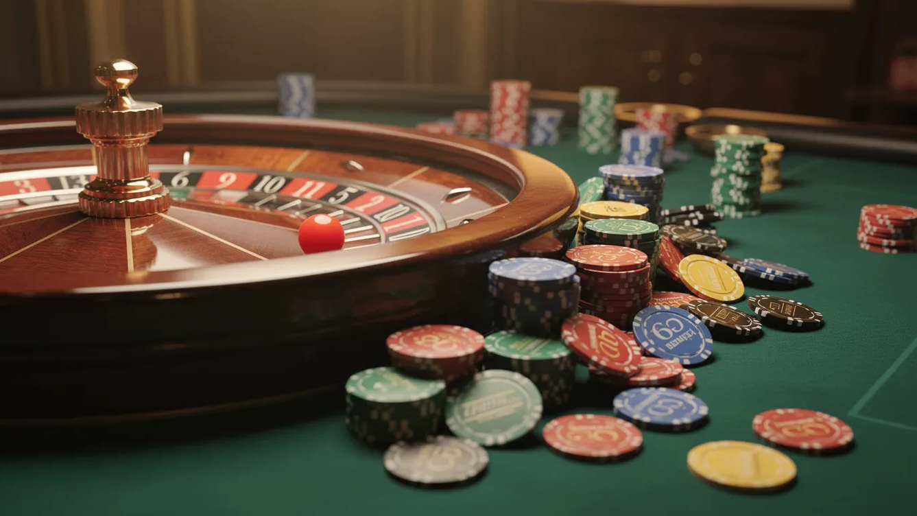Klassisches Roulette-Spiel.